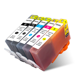适用于HP Photosmart的564XL打印机补充墨墨盒C6300 6380 5380 6350 6375 6375 6383 D5460 5468 5440