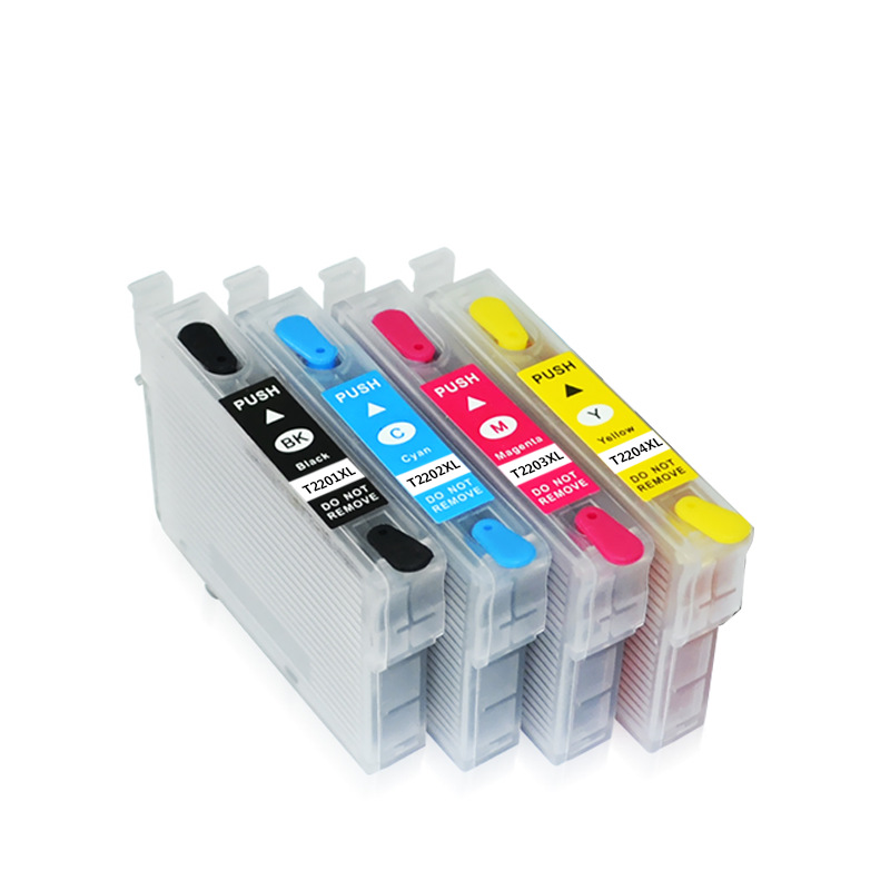 T2201 T2202 T2203 T2204 220 XL可重复填充墨盒，用于epson WF-2530 WF-2540 WF-2630打印机