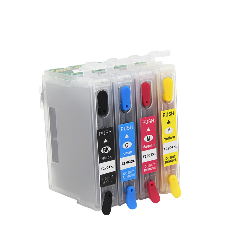 T2201 T2202 T2203 T2204 220 XL可重复填充墨盒，用于epson WF-2530 WF-2540 WF-2630打印机